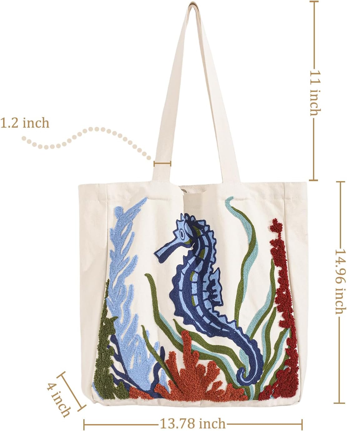 Bolsa lona verano reutiliz. temática oceánica
