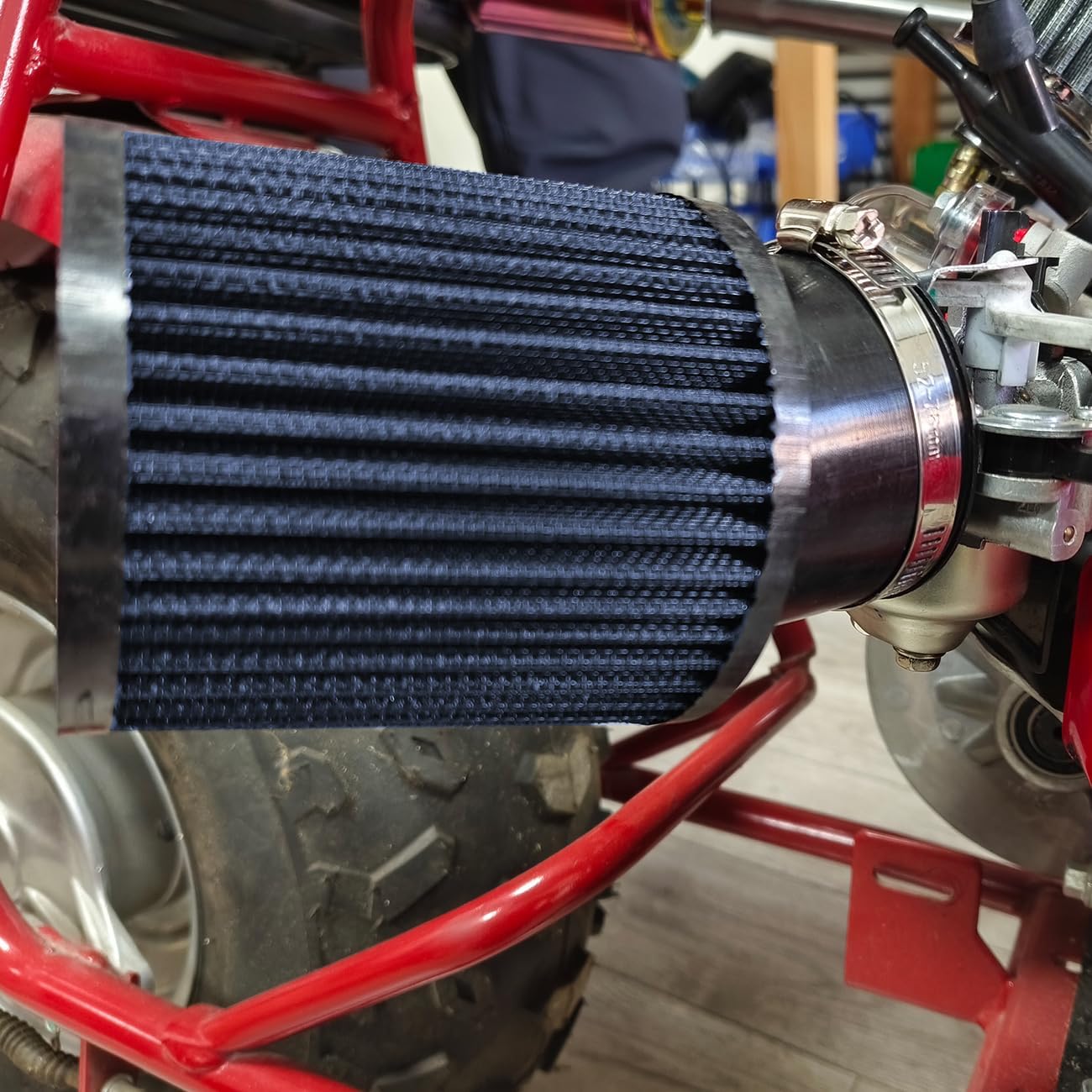 Filtro aire mini bici kart azul 190.3pies VM24