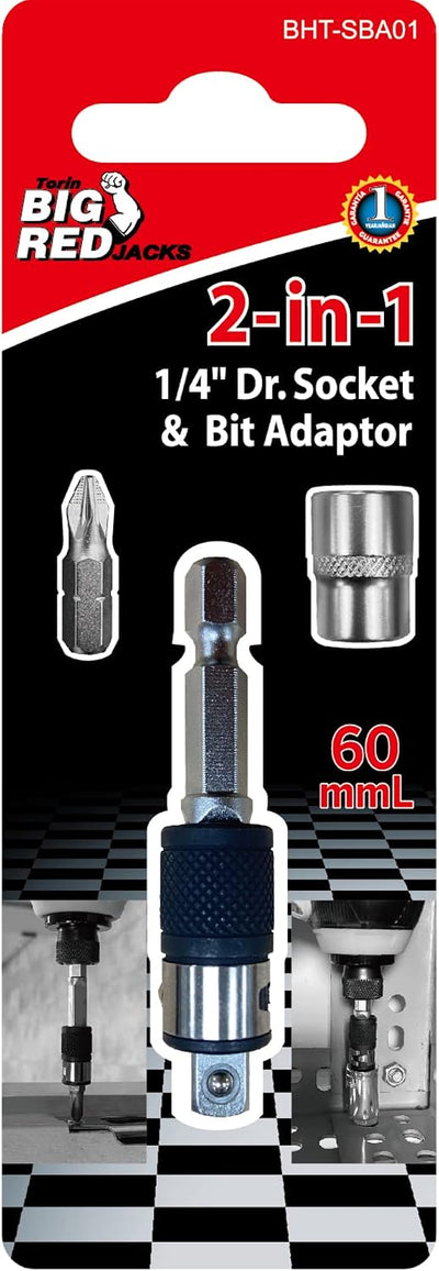 Adaptador acero 2en1 para brocas CR-V Torin