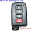 Funda llavero Toyota Highlander Avalon Camry Corolla