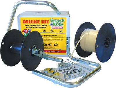 Kit cinta adhesiva moscas 1000ft con herrajes