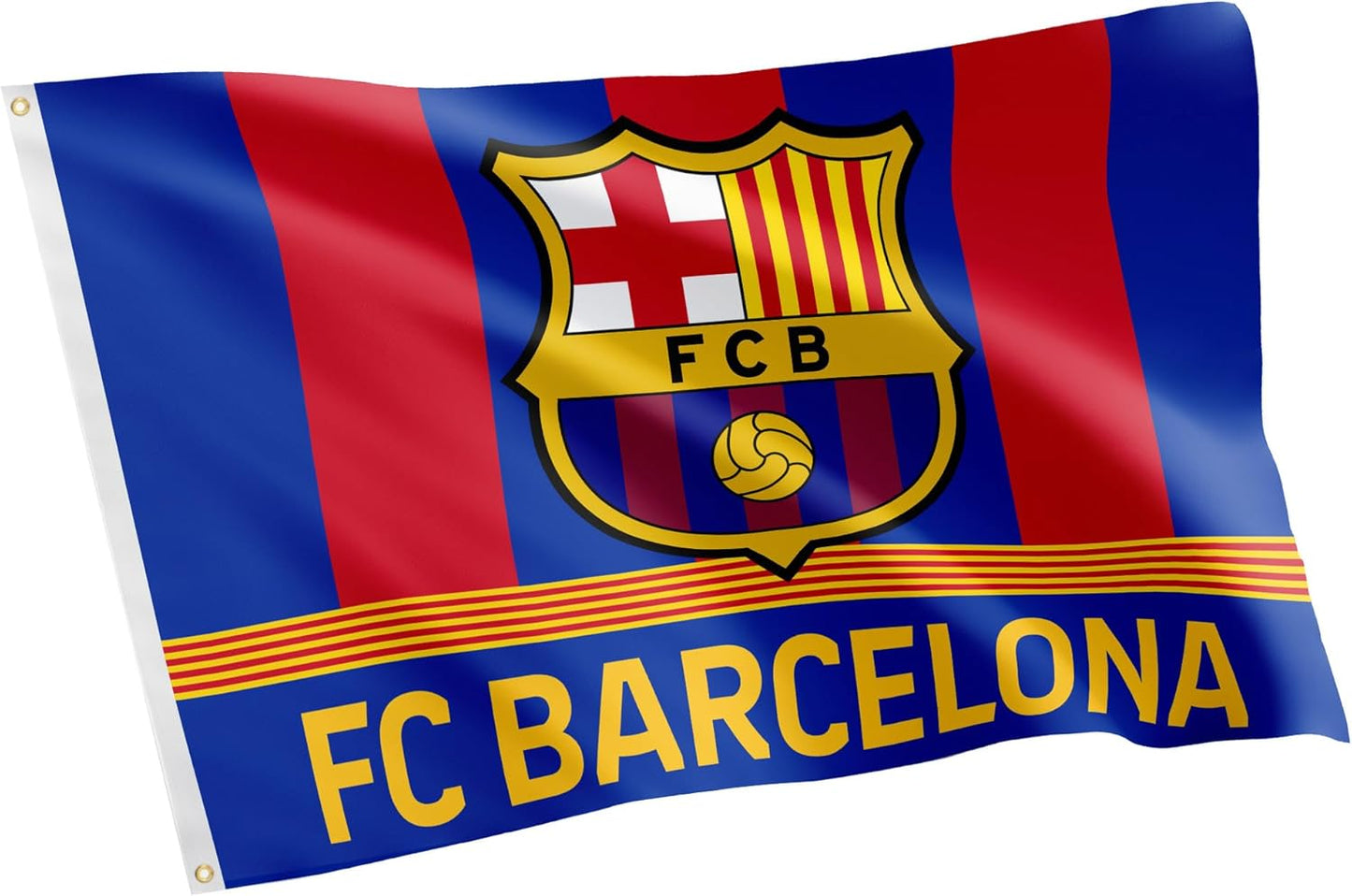 Bandera FC Barcelona 3x5ft con logotipo