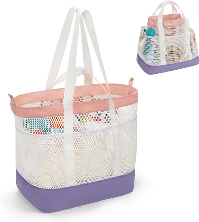 Bolsa playa malla extra grande plegable