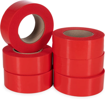 Cinta estuco roja 2pulg x60yardas 6rollos UV resistente