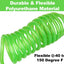 Manguera aire poliuretano 1/4pulg x10ft compresor flexible verde