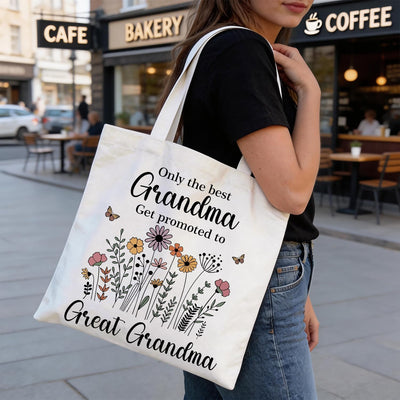 Bolso tote canvas para mujer gran capacidad reutilizable para compras trabajo viaje