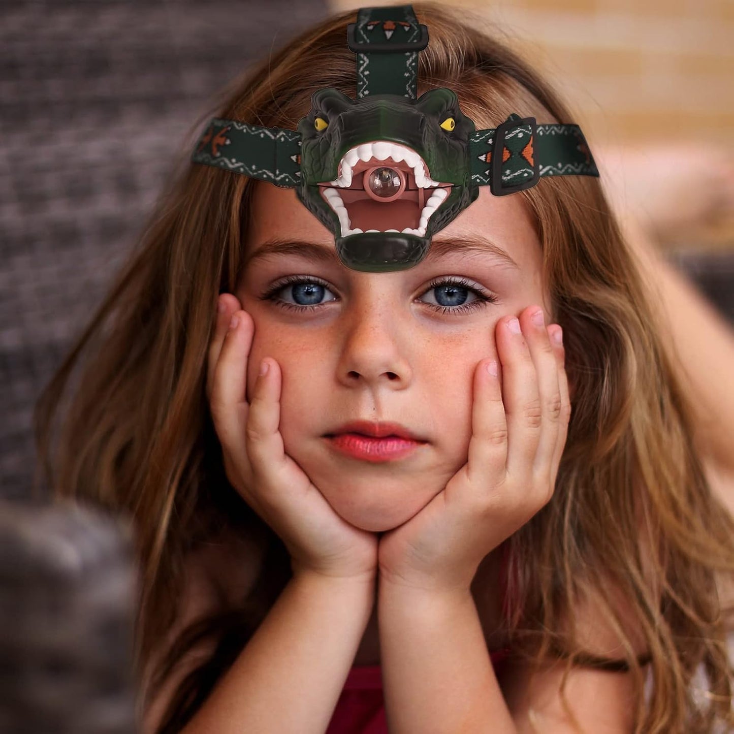 Linterna dinosaurio T-Rex LED 4 modos para niños