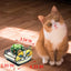Maceta gato amarilla vitrales 4.33x3.54pulg