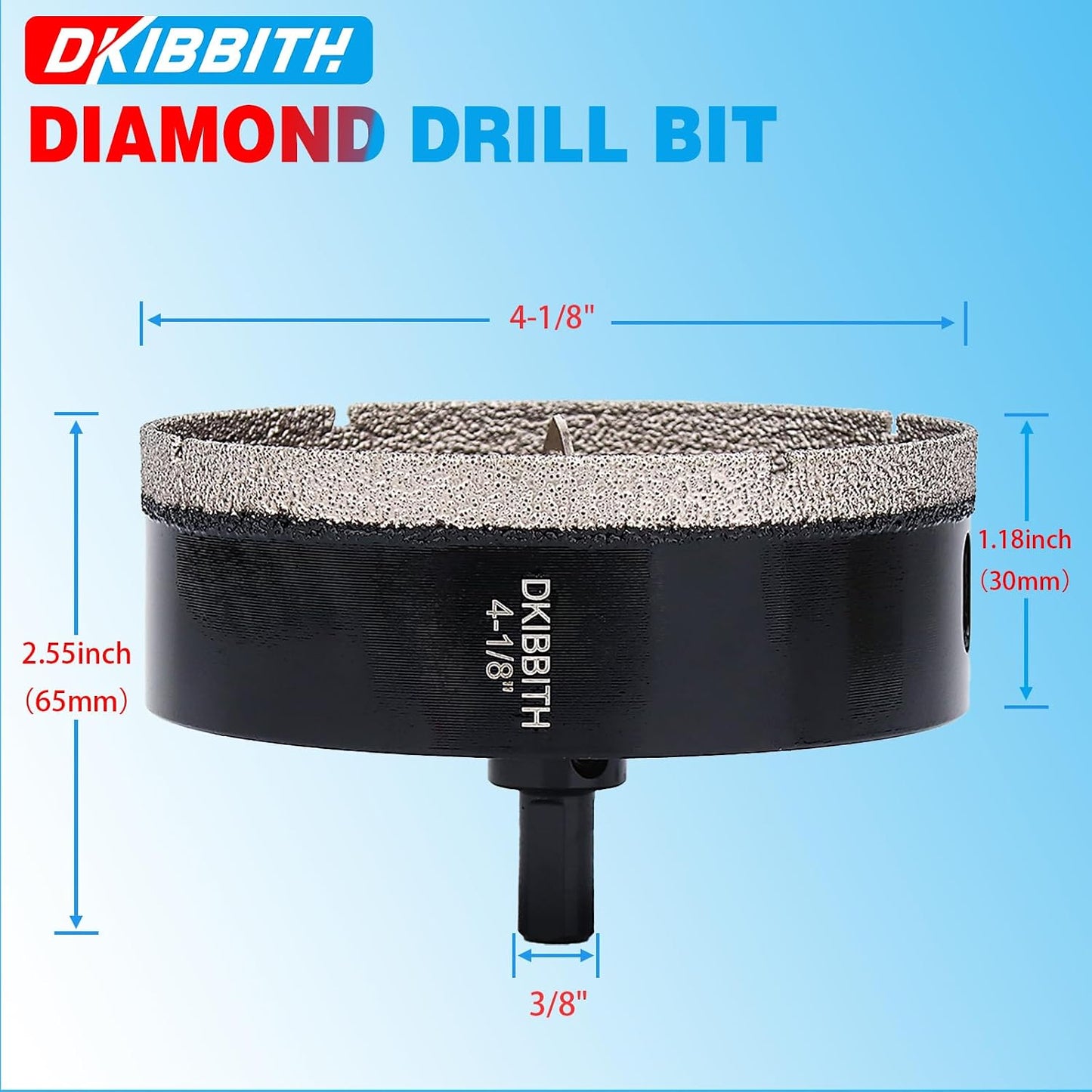 Brocas sierra diamante 4-1/8 con guía para azulejos porcelana