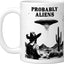 Taza Cerámica Diseño UFO Desierto Blanco