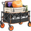 Carro plegable resistente 300lb ruedas ajustables camping