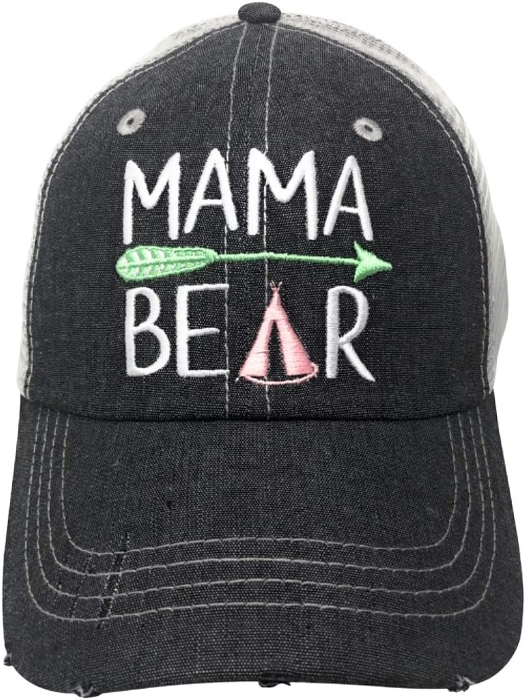 Sombrero Mama Bear para mujer color gris oscuro