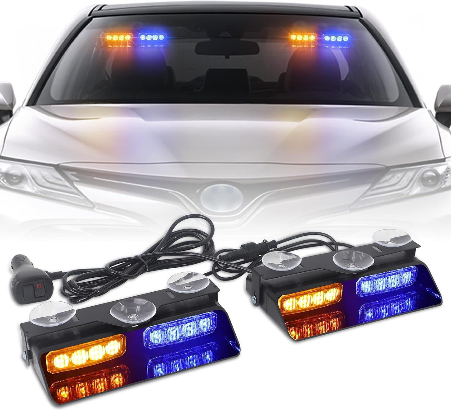 Luces estroboscópicas 2en1 para tablero vehículos