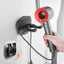 Soporte secador pared plegable 90" aluminio negro
