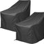 2 Pzas Fundas Silla Adirondack 100% Poliéster Negro