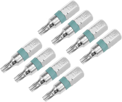 8 Pzas Destornillador Torx T15 Hexagonal Acero Aleación