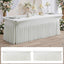 2 Manteles Elastano Crema 8ft Ajustables Sin Arrugas