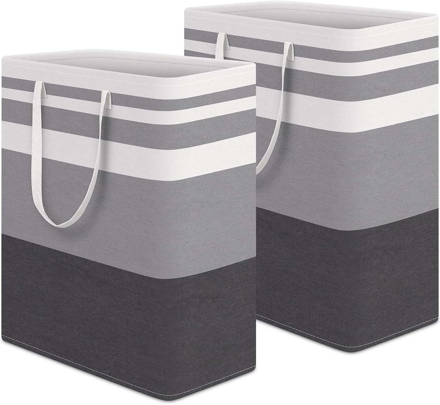 2 Cestas Lavandería Impermeable Plegable Asas Extendidas