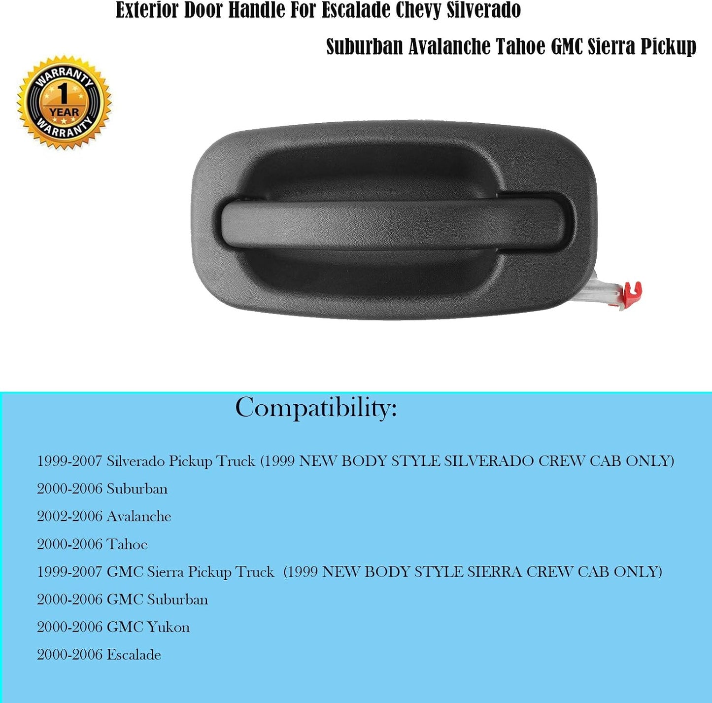Manija puerta trasera izq Chevy Suburban Silverado
