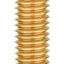 Tornillos cabeza botón M8x30mm dorado set 4