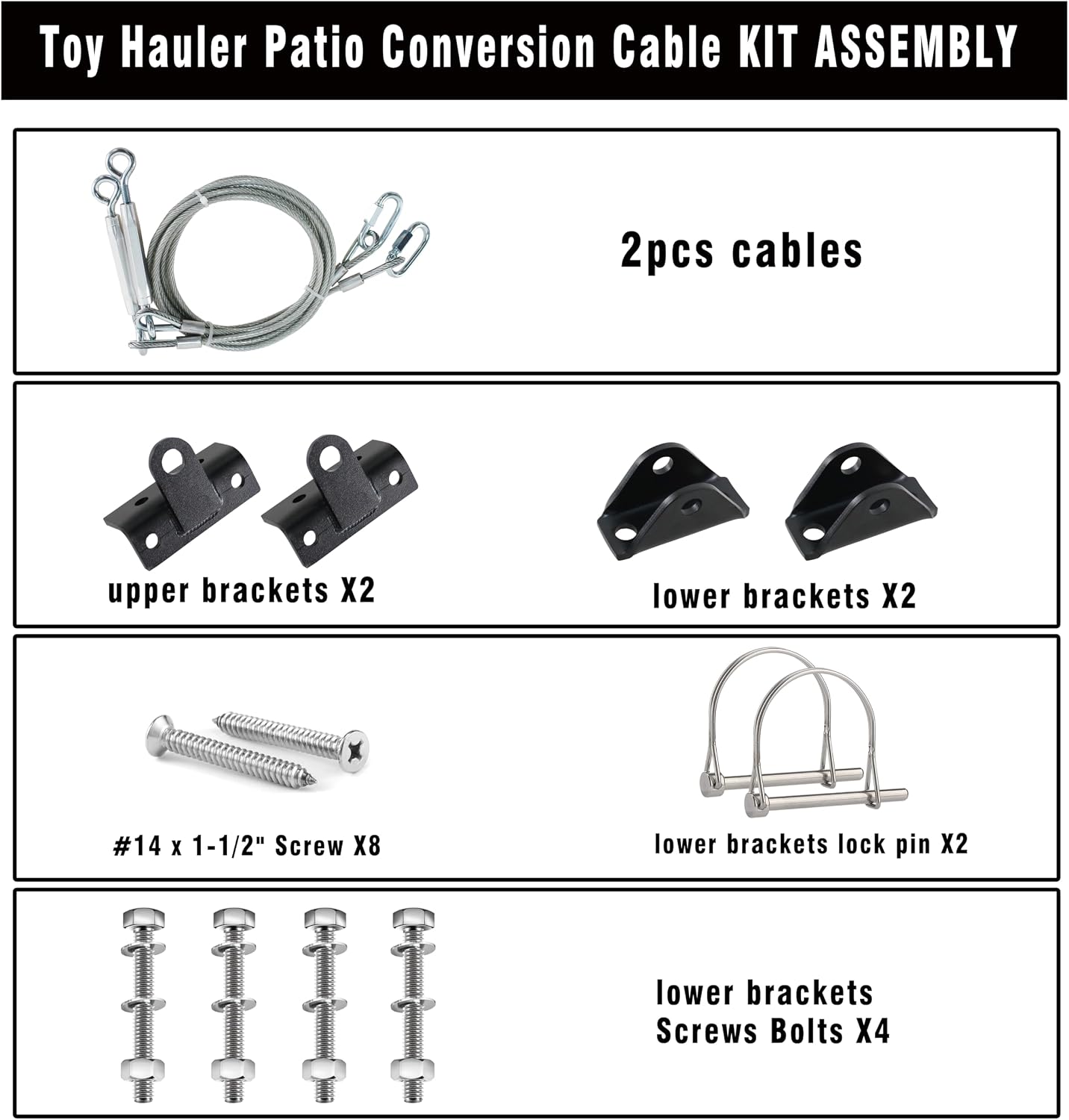 Kit patio para transportador de juguetes con cable