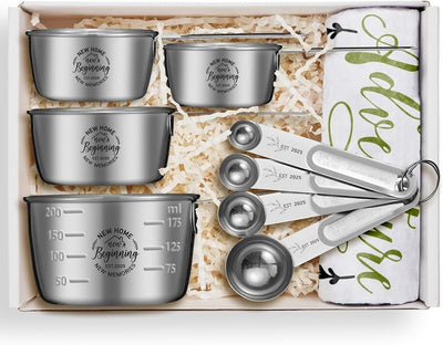 Juego tazas y cucharas medidoras para regalo casa