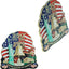 Imanes decorativos para nevera 250 aniversario EE.UU. pack 2