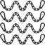 Kit 4 cadenas colgantes 25.6" 660lb para hamaca gimnasio