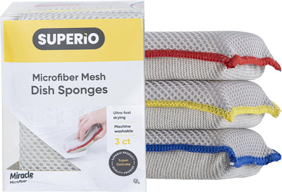 Esponjas microfibra cocina antiarañazos pack 3