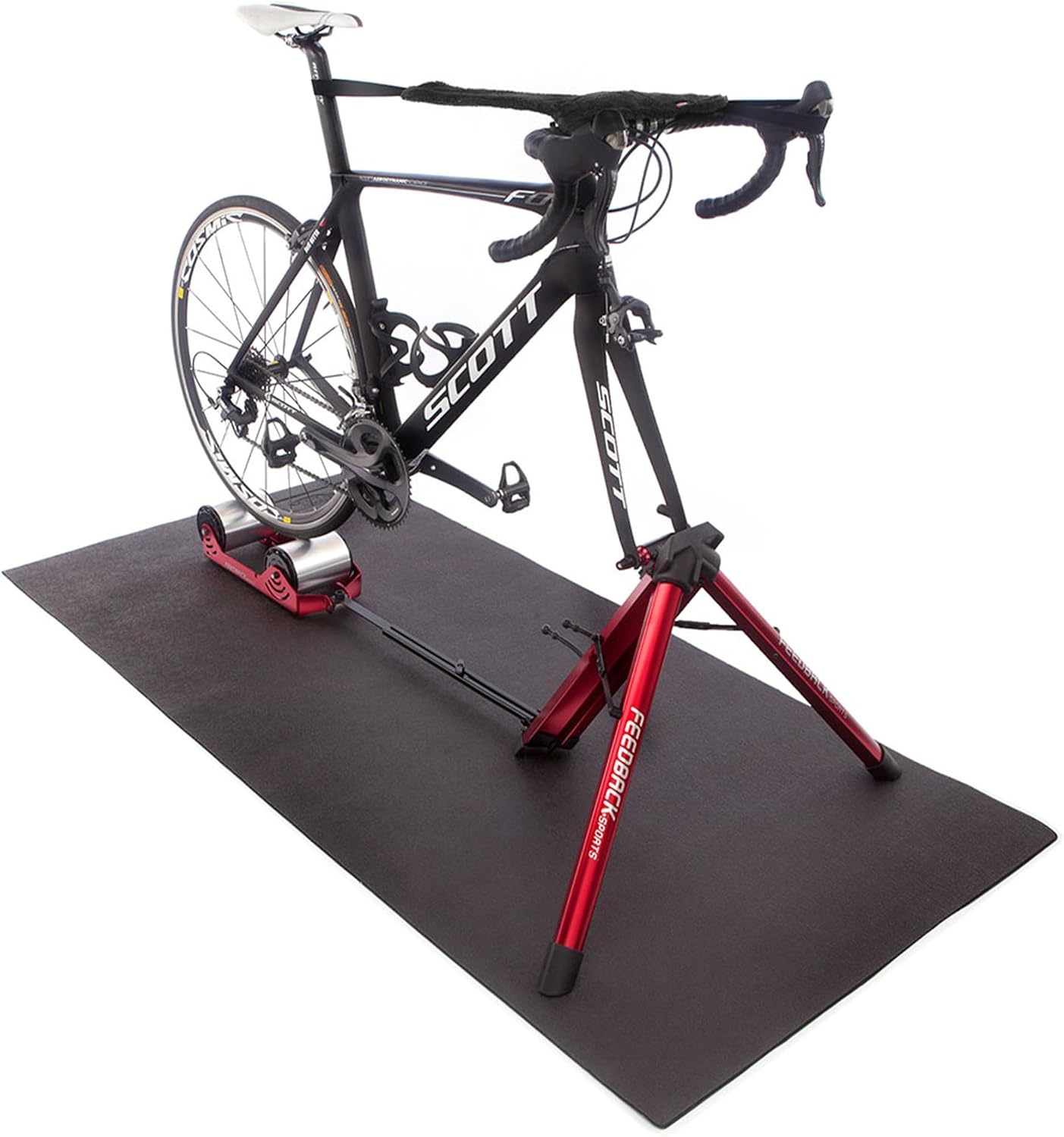 Alfombrilla antiderrap para bicicleta protege suelo