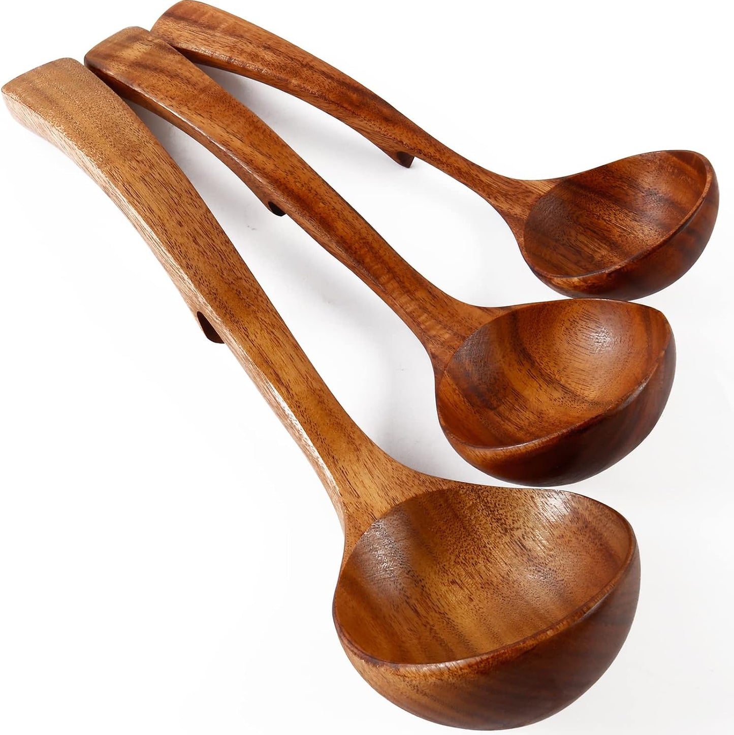 Juego cucharas madera teca natural antiadherente