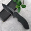Cuchillo plegable dentado acero 8Cr13MoV 3pulg EDC campamento