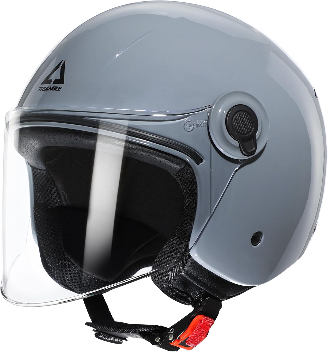 Casco retro 3/4 visera transparente aprobado DOT