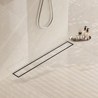 Drenaje ducha 36pulg acero inox cepillado con cubierta y