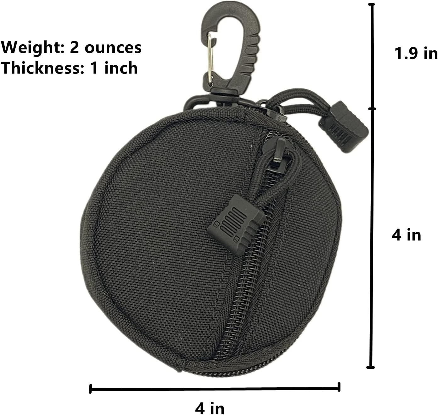 Bolsa táctica EDC molle con billetera monedero y llavero