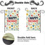 Bandera jardín cumpleaños 12x18pulg gatos soles casas corazones