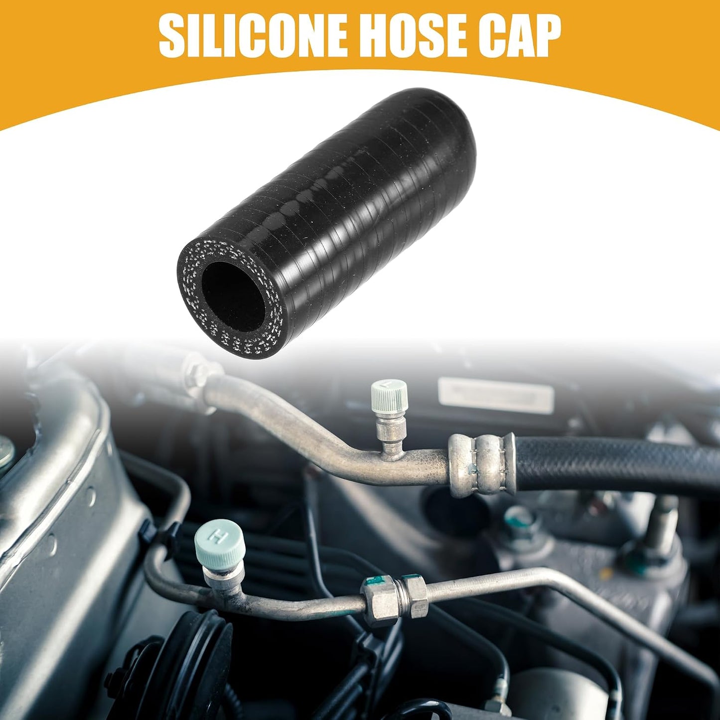 Tapón manguera silicona 14mm para vacío refrigerante coche