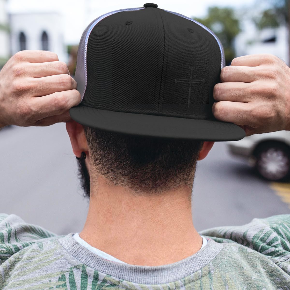Gorro camionero algodón ajustable malla transpirable