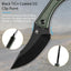Cuchillo fijo D2 TICN 3.54pulg mango micarta verde funda