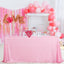 Mantel lentejuelas rosa 90x90pulg para bodas y fiestas