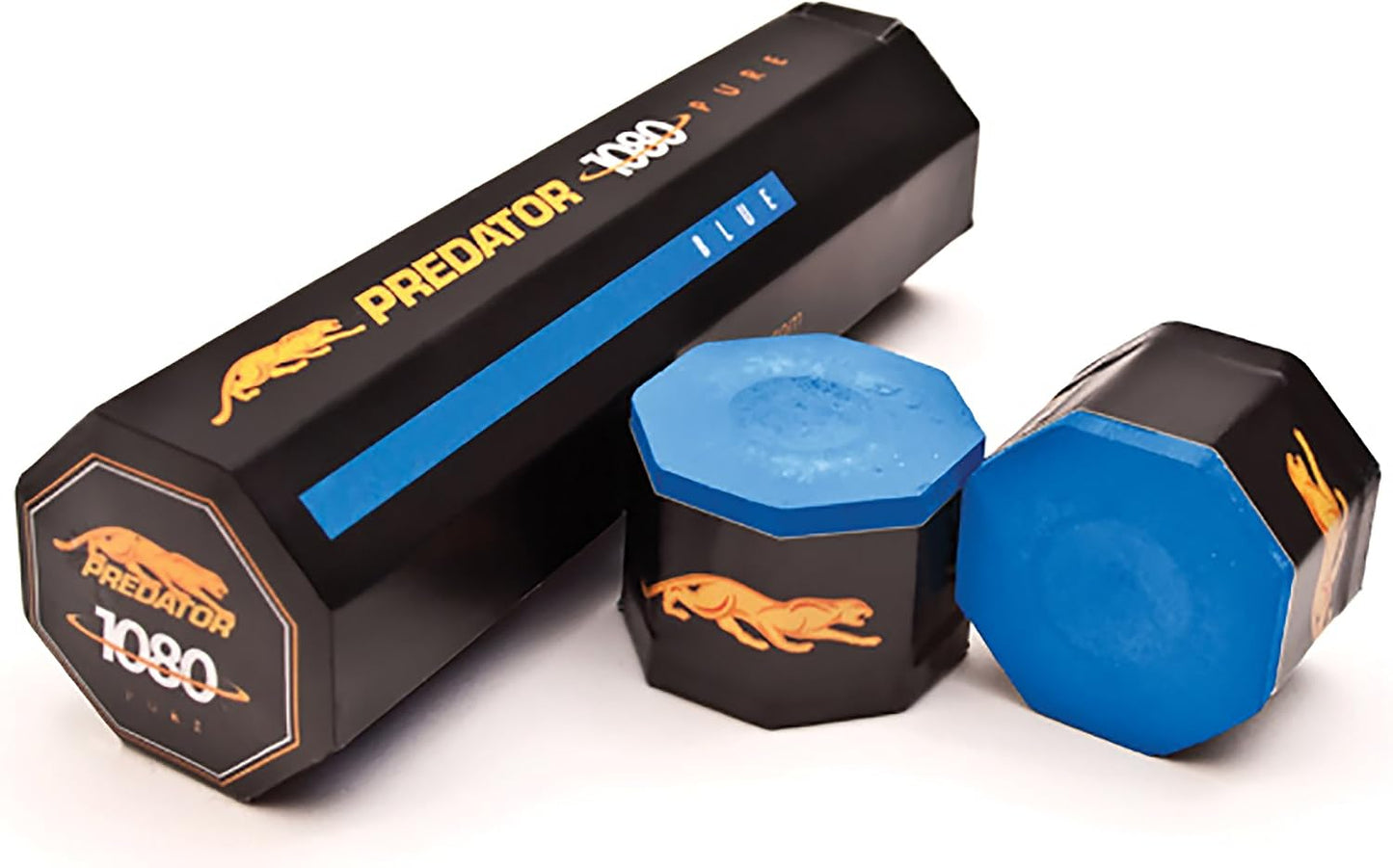 Taco billar tiza 5 pzas color azul