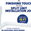 Kit cubierta CA mini dividida PVC blanco 3pulg 15ft