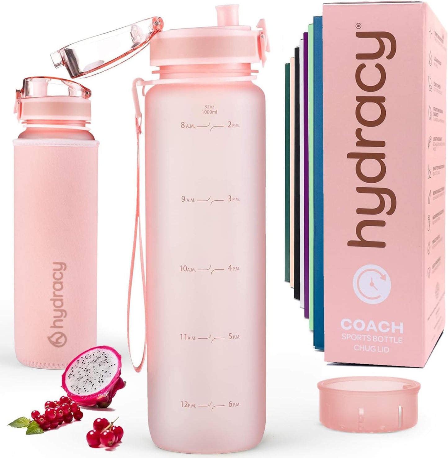 Botella agua sin BPA 32oz con infusor deporte fitness