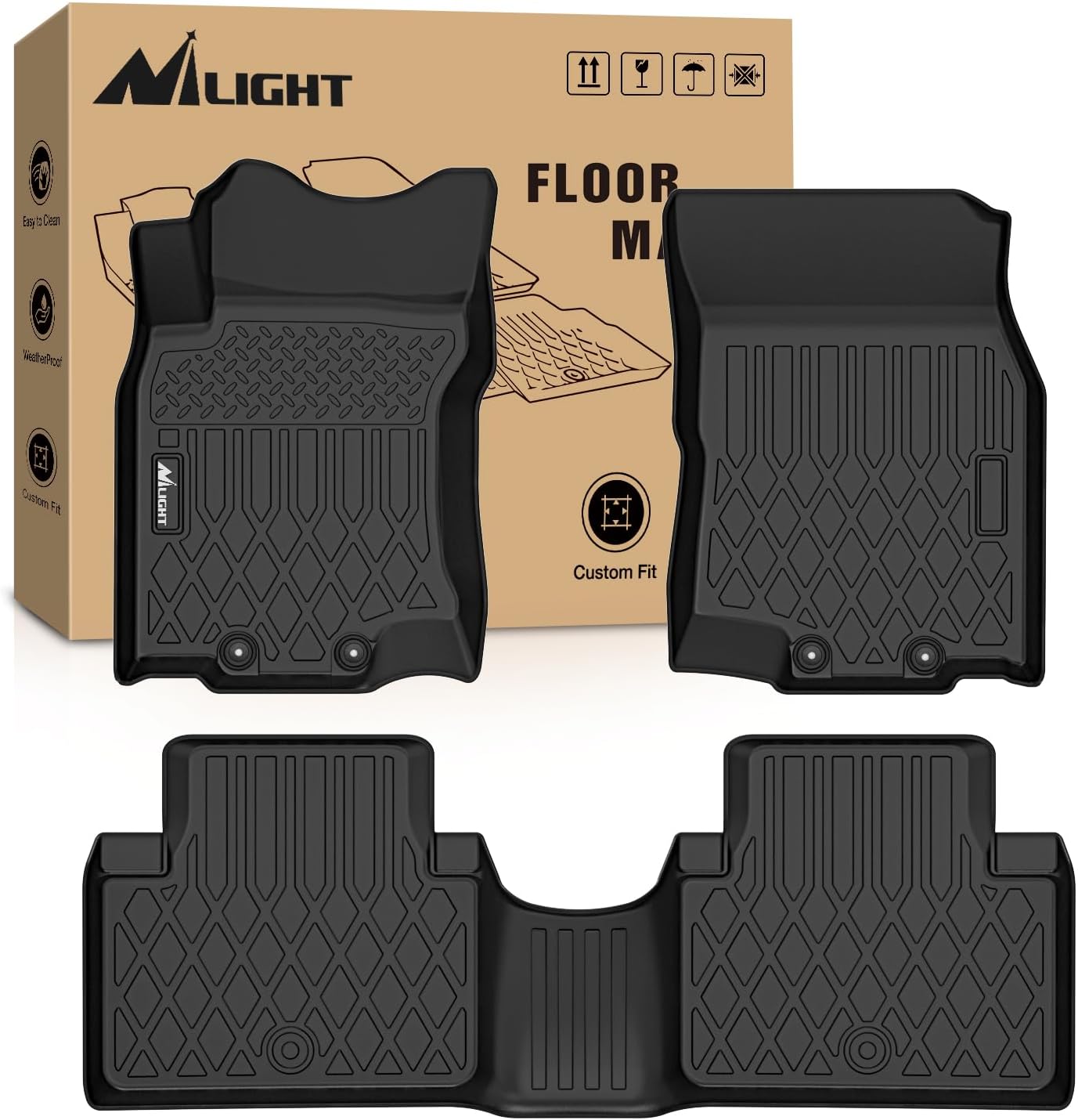 Alfombrillas TPE Nissan Rogue Sport resistentes al clima