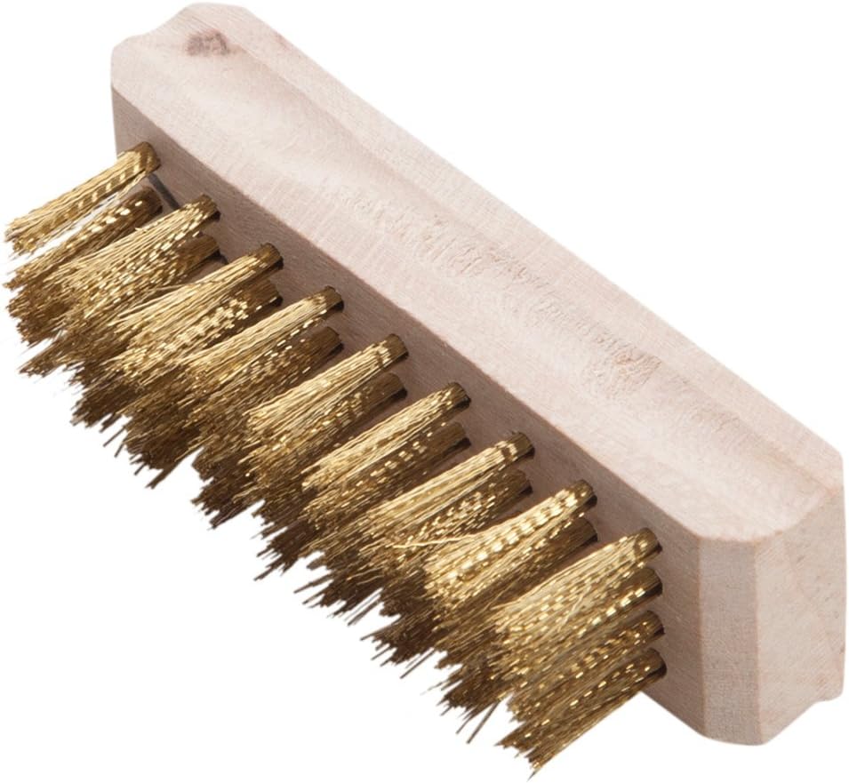 Cepillo neumáticos metal cerdas latón 3-1/4x1pulg