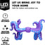 Tronco inflable Halloween con LED 8 tentáculos pulpo