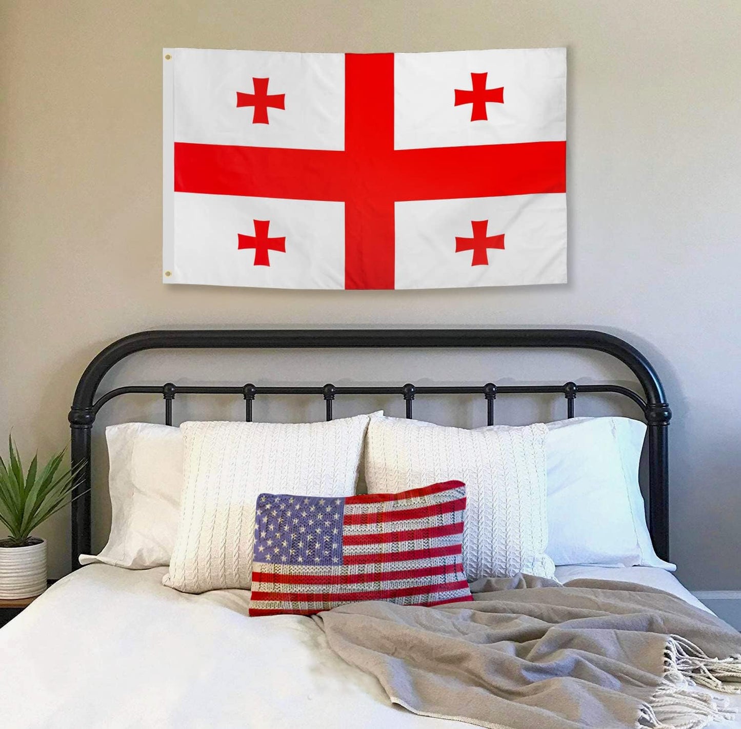 Bandera Georgia 3x5ft de poliéster resistente