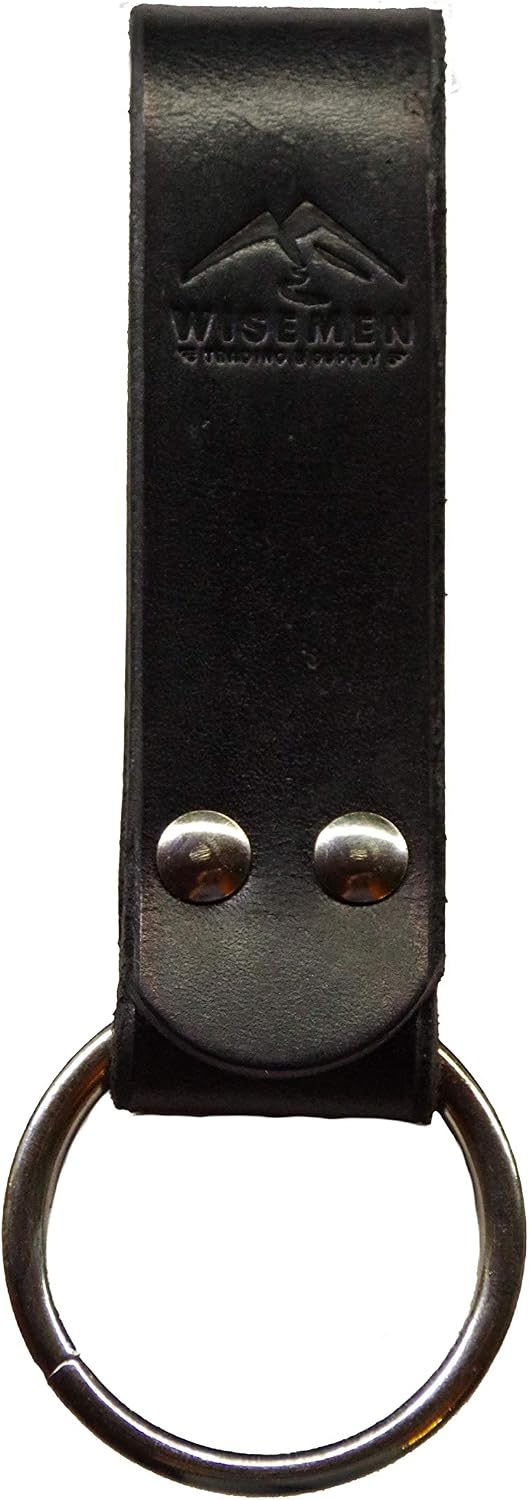 Soporte herramientas cinturón cuero anillo metal