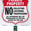 Cartel Propiedad Privada Estaca Aluminio 3m Rojo