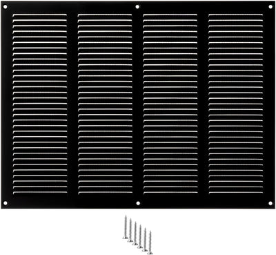 Cubierta ventilación 14x8pulg rejilla aire retorno HVAC negra